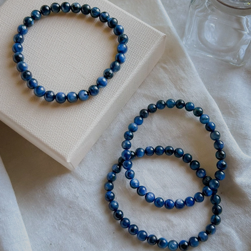 bracciale elastico - Cianite Blu